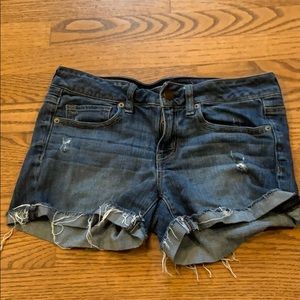 American Eagle distressed jean shorts